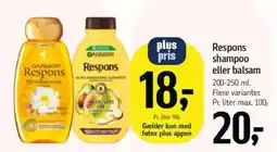 Føtex Respons shampoo eller balsam tilbud