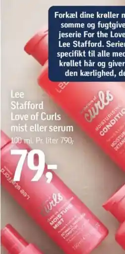 Føtex Lee Stafford Love of Curls mist eller serum tilbud