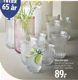 Føtex LYNGBY Vase eller glas tilbud