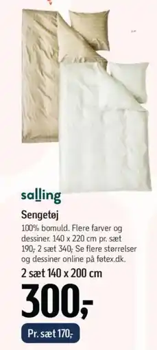 Føtex Salling sengetøj tilbud