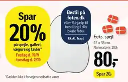 Føtex F.eks. spejl tilbud