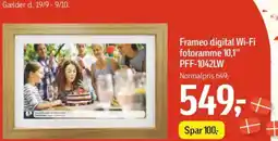Føtex Frameo digital Wi-Fi fotoramme 10,1" PFF-1042LW tilbud