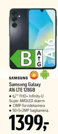 Føtex SAMSUNG Samsung Galaxy A16 LTE 128GB tilbud