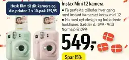 Føtex Instax Mini 12 kamera tilbud