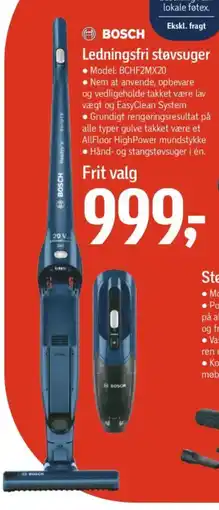 Føtex BOSCH Ledningsfri støvsuger tilbud