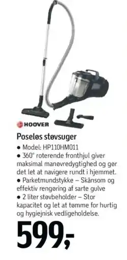 Føtex HOOVER Poseløs støvsuger tilbud