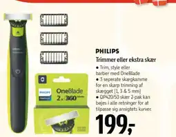 Føtex PHILIPS Trimmer eller ekstra skær tilbud