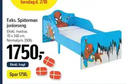 Føtex F.eks. Spiderman juniorseng tilbud
