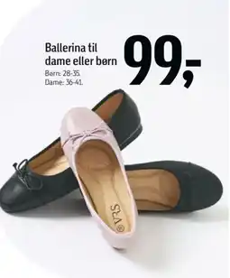 Føtex Ballerina til dame eller børn tilbud