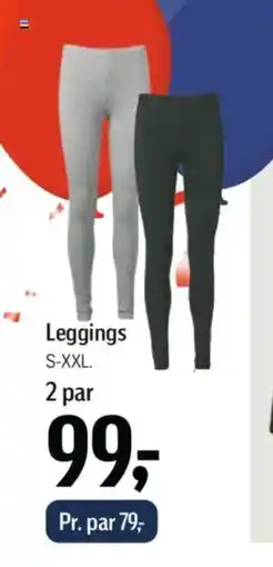 Føtex Leggings S-XXL. tilbud