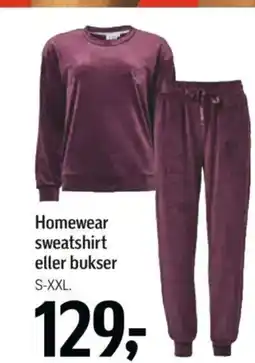 Føtex Homewear sweatshirt eller bukser tilbud
