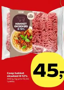 SuperBrugsen Coop hakket oksekød 8-12% tilbud