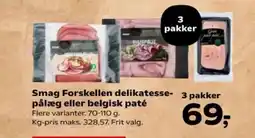 SuperBrugsen Smag Forskellen delikatesse- 3 pakker tilbud