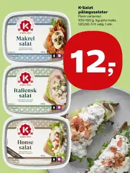 SuperBrugsen K-Salat pålægssalater tilbud