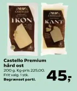 SuperBrugsen Castello Premium hård ost tilbud