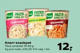 SuperBrugsen Knorr snackpot Flere varianter. tilbud