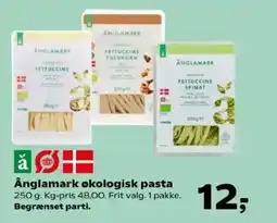 SuperBrugsen Ânglamark økologisk pasta tilbud