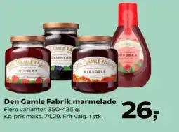 SuperBrugsen Den Gamle Fabrik marmelade Flere varianter. tilbud