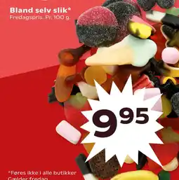 SuperBrugsen Bland selv slik* tilbud