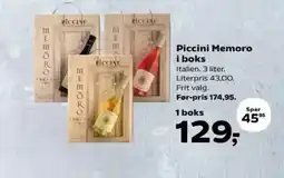 SuperBrugsen Piccini Memoro i boks tilbud