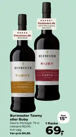 SuperBrugsen Burmester Tawny eller Ruby tilbud