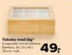 SuperBrugsen Teboks med låg* tilbud