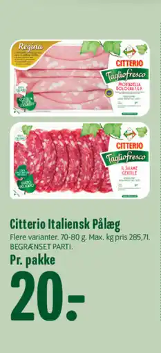 Min Købmand Citterio Italiensk Pålæg tilbud