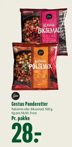 Min Købmand Gestus Panderetter tilbud