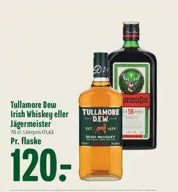 Min Købmand Tullamore Dew Irish Whiskey eller Jägermeister tilbud