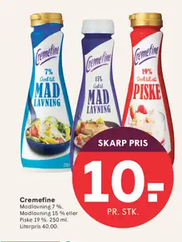 SPAR Cremefine tilbud