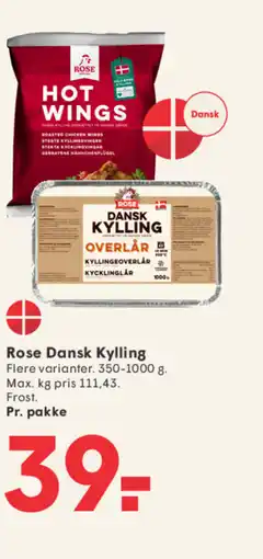 SPAR Rose Dansk Kylling tilbud