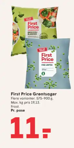 SPAR First Price Grøntsager tilbud