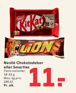 SPAR Nestlé Chokoladebar eller Smarties tilbud