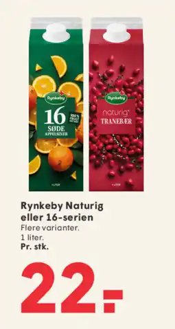 SPAR Rynkeby Naturig eller 16-serien tilbud