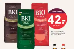 SPAR BKI Formalet Kaffe tilbud
