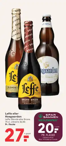 SPAR Leffe eller Hoegaarden tilbud