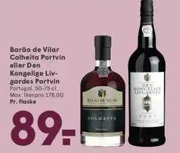SPAR Barão de Vilar Colheita Portvin eller Den Kongelige Liv- gardes Portvin tilbud