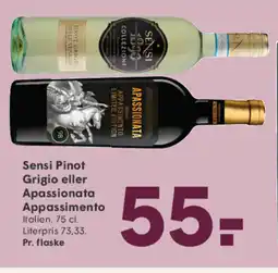 SPAR Sensi Pinot Grigio eller Apassionata Appassimento tilbud