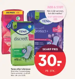 SPAR Tena eller Libresse tilbud