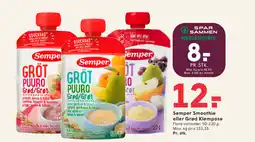 SPAR Semper Smoothie eller Grød Klempose tilbud