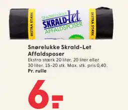 SPAR Snørelukke Skrald-Let Affaldsposer tilbud