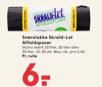 SPAR Snørelukke Skrald-Let Affaldsposer tilbud