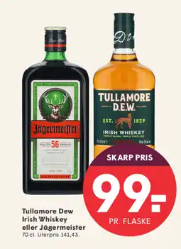 SPAR Tullamore Dew Irish Whiskey eller Jägermeister tilbud