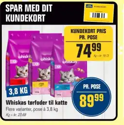 Otto Duborg Whiskas tørfoder til katte tilbud