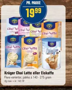 Otto Duborg Krüger Chai Latte eller Eiskaffe tilbud