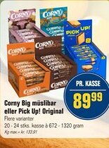 Otto Duborg Corny Big müslibar eller Pick Up! Original tilbud
