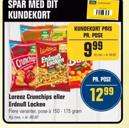 Otto Duborg Lorenz Crunchips eller Erdnuß Locken tilbud