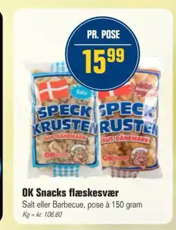 Otto Duborg OK Snacks flæskesvær tilbud