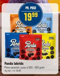 Otto Duborg Panda lakrids tilbud