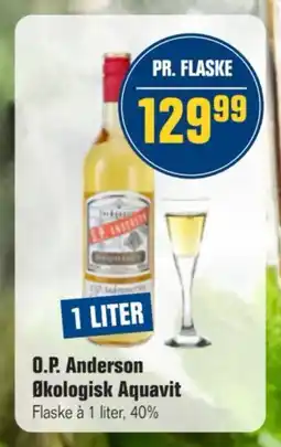 Otto Duborg O.P. Anderson Økologisk Aquavit tilbud
